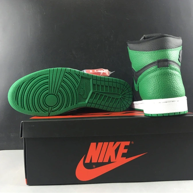 3775 555088- Pine Green Refined Retro Black Jordan1 1013